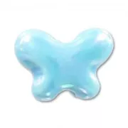 Mariposa de cerámica 12x15 mm Aqua irisado x1