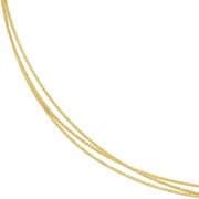 Hilo semi duro- recocción - de Plata 925 dorado con oro fino redondo diamantado 0.7 mm x1m