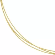 Hilo semi duro- recocción - de Plata 925 dorado con oro fino redondo diamantado 0.7 mm x1m