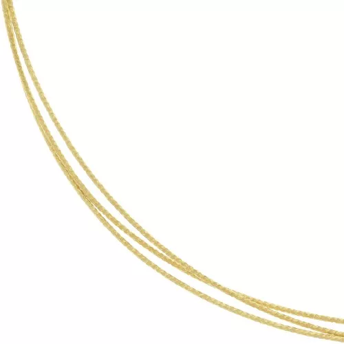 Hilo semi duro- recocción - de Plata 925 dorado con oro fino redondo diamantado 0.7 mm x1m