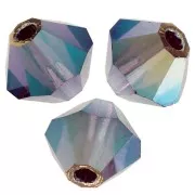 Tupis de Cristales de Preciosa 4 mm-MC Bead Rondell - Amethyst AB 2x x30