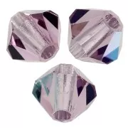 Tupis de Cristales de Preciosa 4 mm-MC Bead Rondell - Light Amethyst AB x30