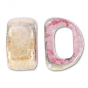 Pasante de cerámica 18x10 mm Forest Fuschia Irisado x1|raw }}