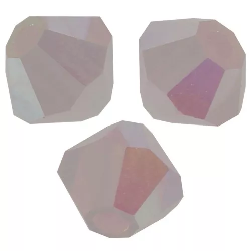 Tupis de Cristales de Preciosa 4 mm-MC Bead Rondell - Rose Opal AB 2x X30