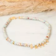 Dije letra alfabeto 10 mm - fuente cursiva - E - Chapado de Oro 3 micras x1