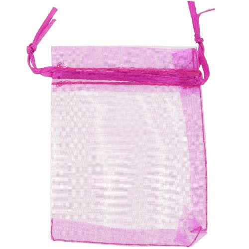 Bolsitas Organza 80x50 mm Fuschia x20