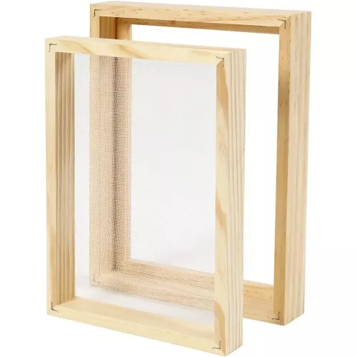 Molde doble marco para fabricar el papel artesanal - formato A5 x1