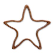 Separadores estrella 10 mm cobre antiguo x10