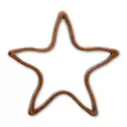 Separadores estrella 10 mm cobre antiguo x10