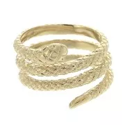 Anillo serpiente talla 60 Chapado de Oro 3 micras x1