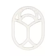 Escarabajo calado 10x7 mm - producido por Perles & Co - de Plata 925x1