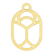 Escarabajo calado 10x7 mm - producido por Perles & Co - Dorado con oro fino x1|raw }}