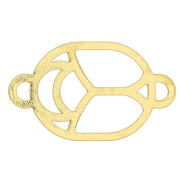 Escarabajo calado 10x7 mm - producido por Perles & Co - Dorado con oro fino x1|raw }}