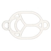 Escarabajo calado 10x7 mm - producido por Perles & Co - Plateado x1|raw }}