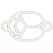 Escarabajo calado 10x7 mm - producido por Perles & Co - de Plata 925x1