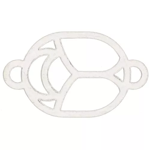 Escarabajo calado 10x7 mm - producido por Perles & Co - de Plata 925x1