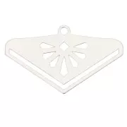 Terminal para tejido de cuentas Miyuki 11/0 Perles & co Bohemia 28 mm - Plateado