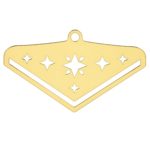 Terminal para tejido de cuentas Miyuki 11/0 Perles & Co Estrella 28 mm - Dorado