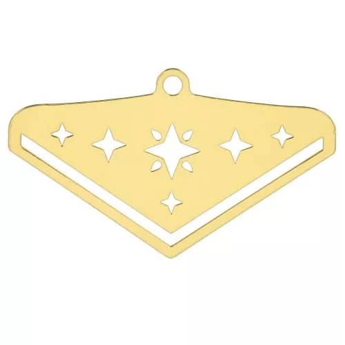 Terminal para tejido de cuentas Miyuki 11/0 Perles & Co Estrella 28 mm - Dorado