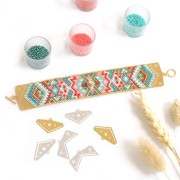 Terminal para tejido de cuentas Miyuki 11/0 Perles & Co Estrella 28 mm - Dorado