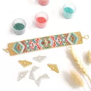 Terminal para tejido de cuentas Miyuki 11/0 Perles & Co Estrella 28 mm - Dorado