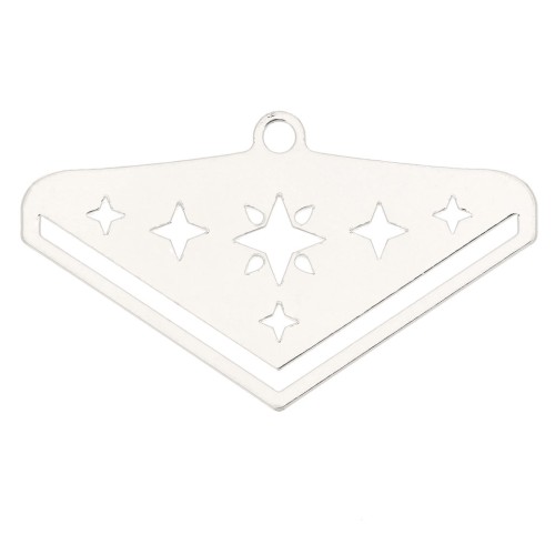 Terminal para tejido de cuentas Miyuki 11/0 Cuentas & co Etoile 28 mm - Plateado