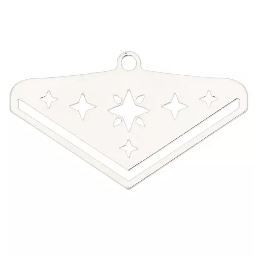 Terminal para tejido de cuentas Miyuki 11/0 Cuentas & co Etoile 28 mm - Plateado