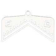 Terminal para tejido de cuentas Miyuki 11/0 Perles & co Etnico 28 mm - Plateado|raw }}