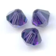 Toupies en cristal PureCrystal 5328 3 mm Purple Velvet x50