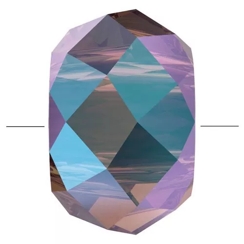 Briolette XL PureCrystal 5042 cuenta arandela 6 mm - Amethyst Shimmer 2X x1