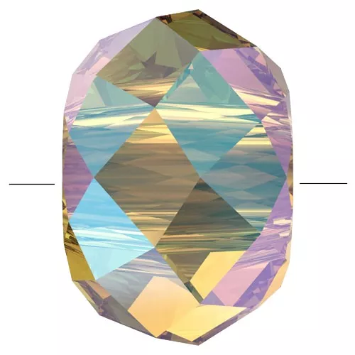 Briolette XL PureCrystal 5042 cuenta arandela 8 mm Light Colorado Topaz Shimmer 2X x