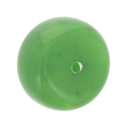 Cuenta arandela de resina opaca 18x11 mm - Vert marbré x1