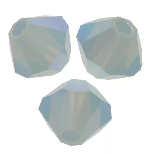Tupis de Cristales de Preciosa 4 mm-MC Bead Rondell -Light Sapphire Opal AB 2x x30