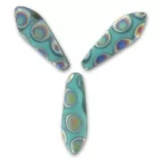 Dagas 5x16 mm Green Turquoise Peacock Mat x50