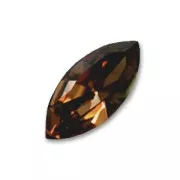 Navette PureCrystal 15x7 mm Smoked Topaz