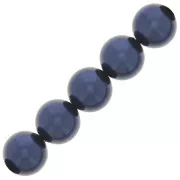 Cuentas nacaradas Preciosa - Round Maxima - 4 mm - Pearl Effect Blue x30
