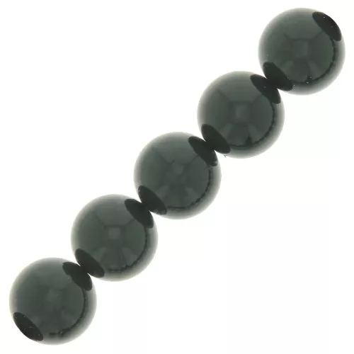 Cuentas nacaradas Preciosa - Round Maxima - 4 mm - Malachite x30