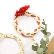 Dije letra alfabeto 15 mm con anilla cerrada - Q - Dorado con oro fino x1