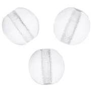 Cuentas redondas 6 mm Crystal  x25