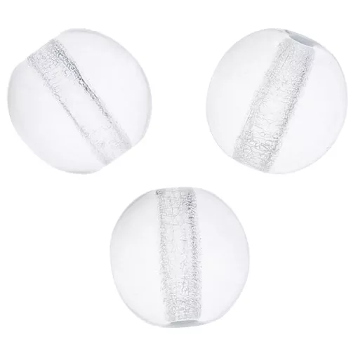 Cuentas redondas 6 mm Crystal  x25