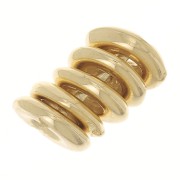 Cuentas arandelas 5 mm - Dorado con oro fino x5
