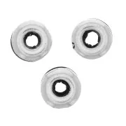 Cuentas arandelas 5 mm - Plateado envejecido x5
