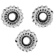 Cuentas arandelas a rayas 7 mm - Plateado envejecido x6