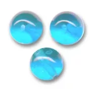 Cuentas redondas 6 mm Aquamarina x25