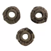Cuentas arandelas irregulares 5 mm - Bronce x5