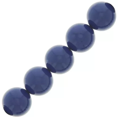 Cuentas nacaradas Preciosa - Round Maxima - 6 mm Navy Blue x20