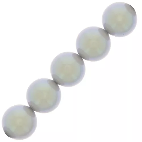 Cuentas nacaradas Preciosa - Round Maxima - 6 mm Pearlescent Grey x20