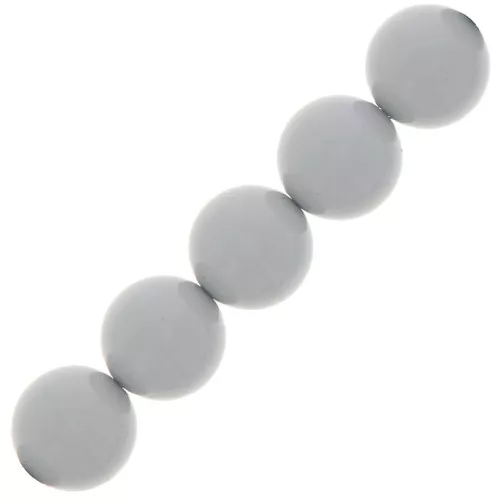 Cuentas nacaradas Preciosa - Round Pearl Maxima - 5 mm Ceramic Grey x25