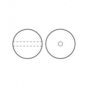 Cuentas nacaradas Preciosa - Round Pearl Maxima - 5 mm Ceramic Grey x25