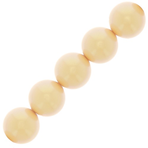Cuentas nacaradas Preciosa - Round Pearl Maxima - 5 mm Pearlescent Yellow x25